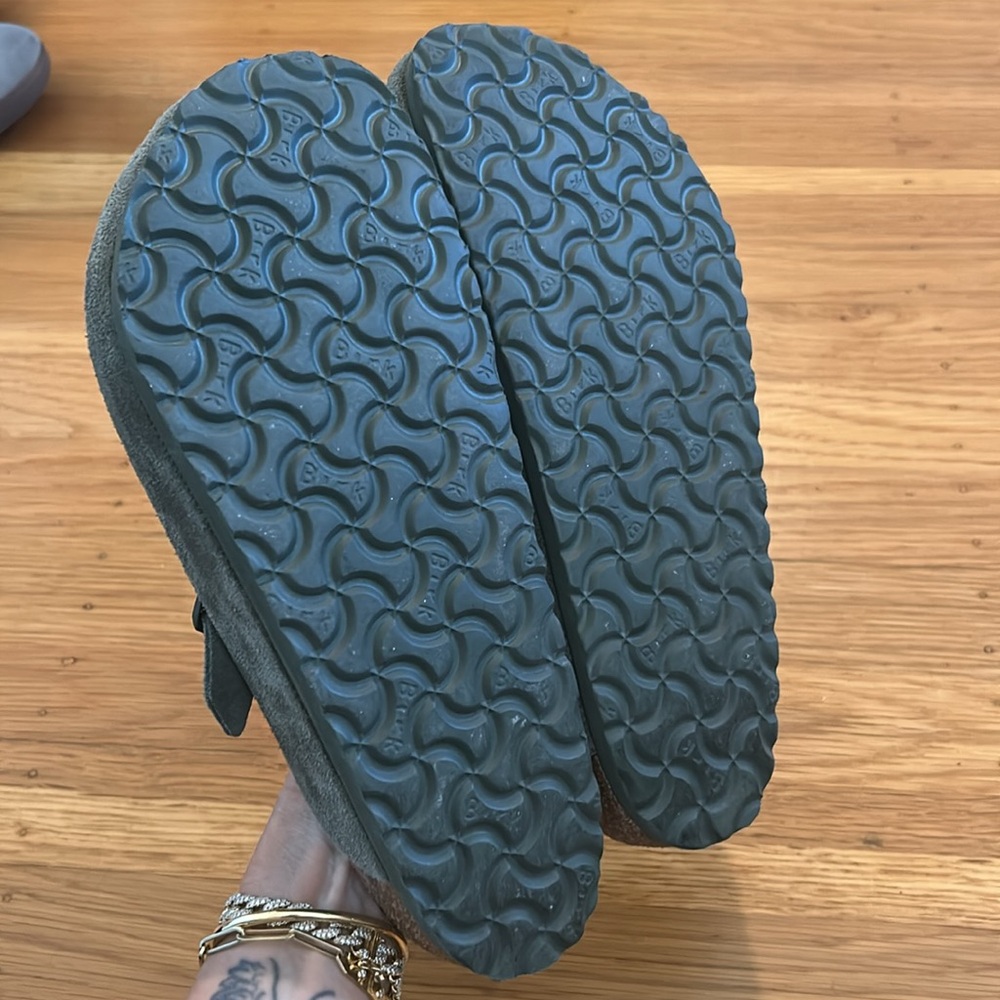 Birkenstock Thyme Green Boston sueded clog mule size 40 - Picture 4 of 4